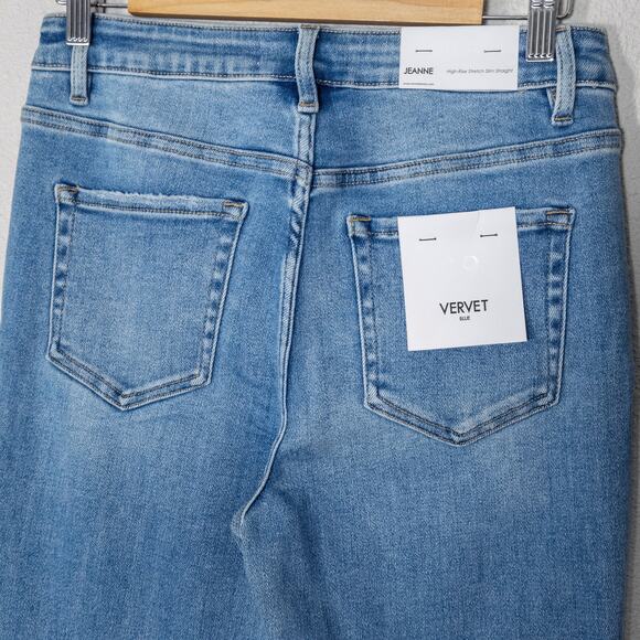 NEW Vervet Women’s Jeanne Jeans Clean Girl Minimalist Capsule High Rise Size 29 - Picture 6 of 10